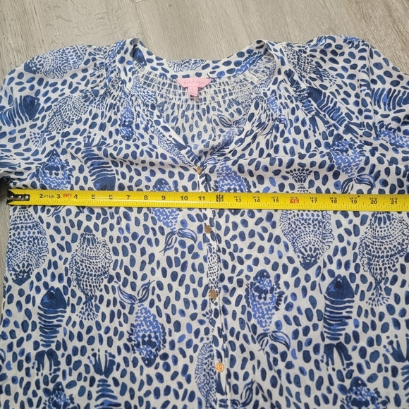 Lilly Pulitzer Elsa Button Down Top L - Picture 6 of 12